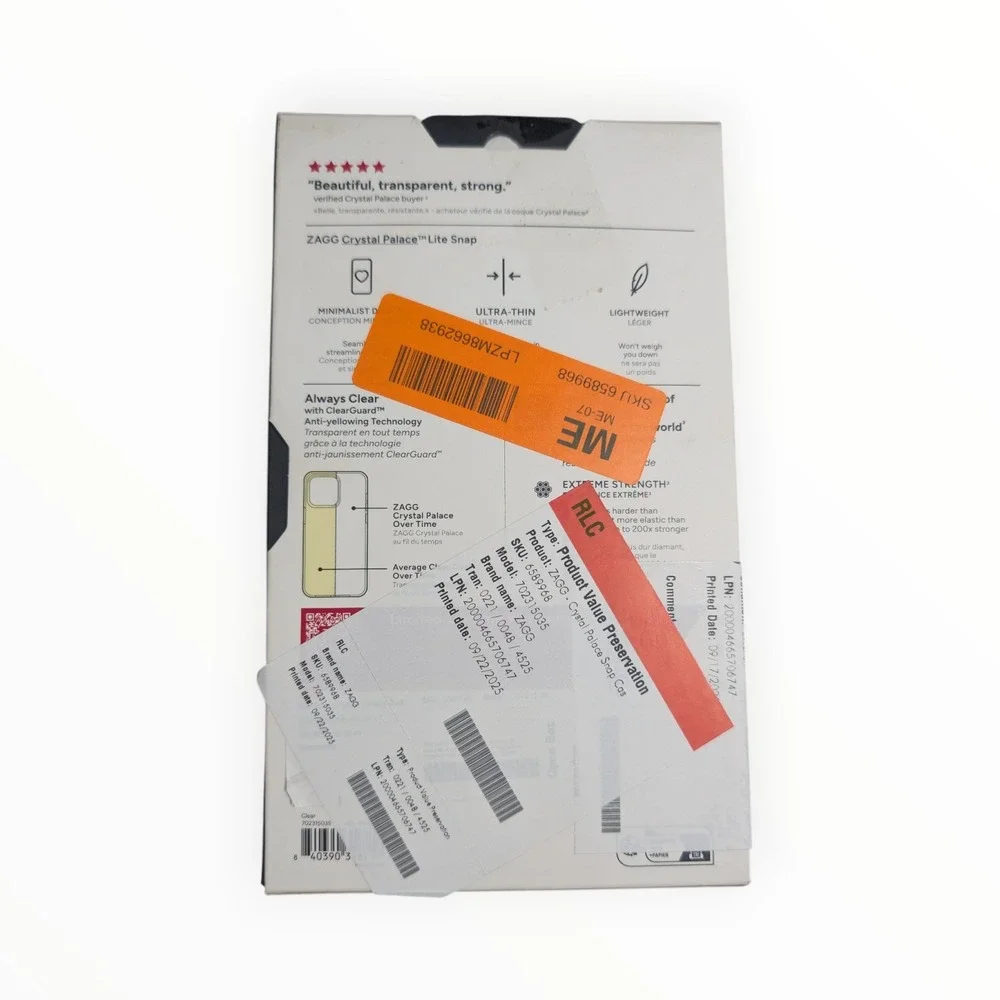 i6-O ZAGG Crystal Palace Magsafe‎ Case for Apple iPhone 16 Plus Clear ⬇️ Scratch